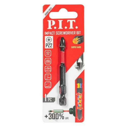 Бита ударная P.I.T. PZ2x70 мм ASDR01-70PZ2