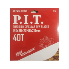 Диск пильный P.I.T. 190x30/20/16x2 мм 40T ACTW04-190T40