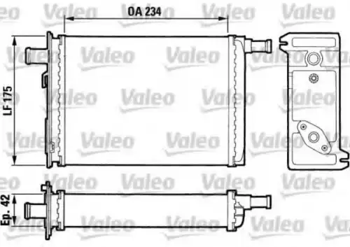 Радиатор печки VALEO 883739
