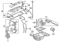 Уплотняющее кольцо, коленчатый вал 91214-PCX-003 HONDA