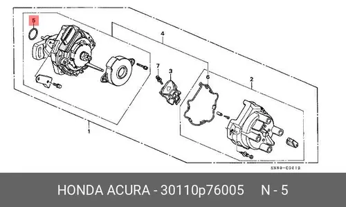 Прокладка коллектора HONDA 30110-P76-005