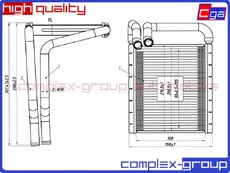Радиатор отопителя CGA 13HCR1107RA