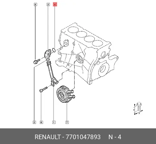 прокладка термостата!\ Renault 7701047893
