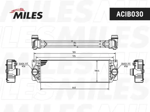 Интеркулер MILES ACIB030