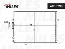 Радиатор кондиционера (конденсатор) MILES ACCB235