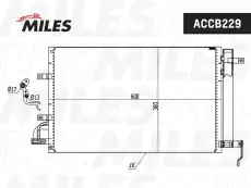 Радиатор кондиционера (конденсатор) MILES ACCB229