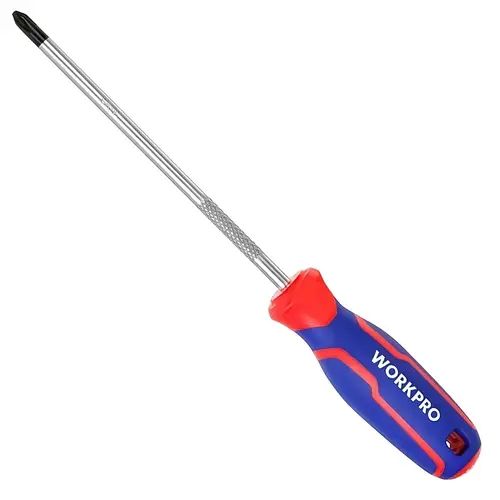 Отвёртка phillips cr-v 2к ph2x200 мм WP221031 WORKPRO
