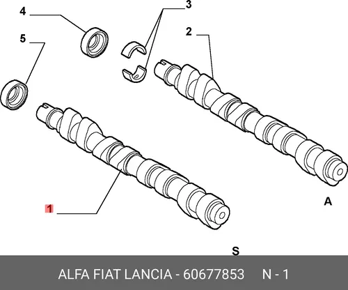 Распредвал FIAT 60677853