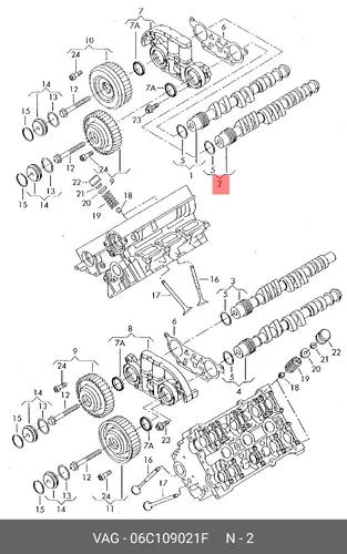 Распредвал VAG 06C109021F