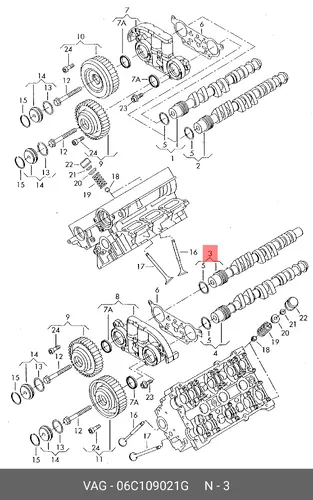 Распредвал VAG 06C109021G
