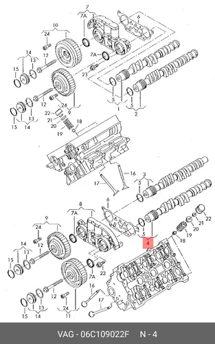 Распредвал VAG 06C109022F