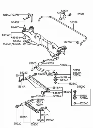 Рычаг подвески HYUNDAI / KIA 55100-34010
