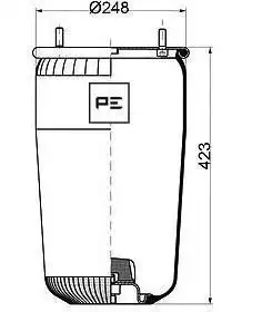 Диск сцепления PETERS 080.163-00A