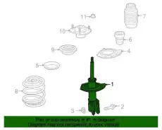 STRUT,FRT SUSP(ACDelco #506-907) 23239956 GMC