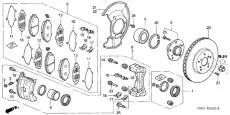 Тормозные колодки дисковые HONDA 45022S0X405