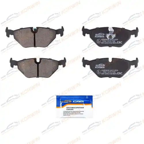 Тормозные колодки дисковые KORWIN KWBP0036