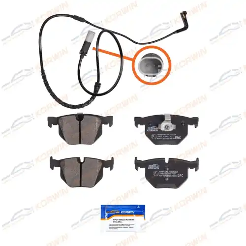 Тормозные колодки дисковые KORWIN KWBP0040