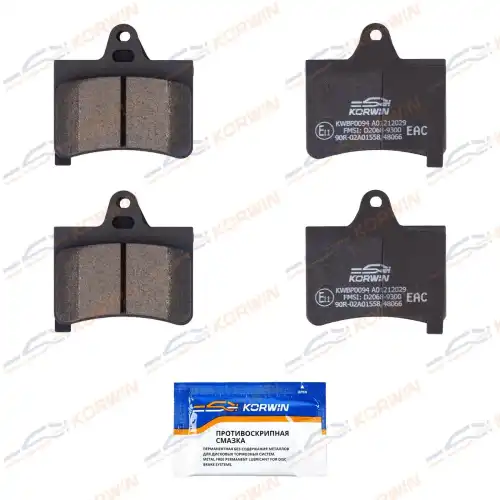 Тормозные колодки дисковые KORWIN KWBP0094