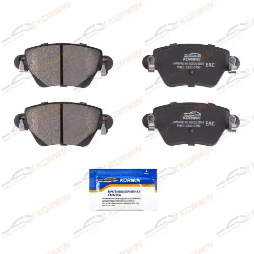 Тормозные колодки дисковые KORWIN KWBP0145