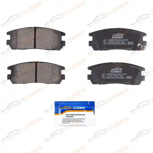 Тормозные колодки дисковые KORWIN KWBP0168