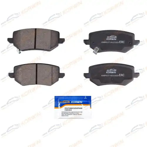 Тормозные колодки дисковые KORWIN KWBP0177