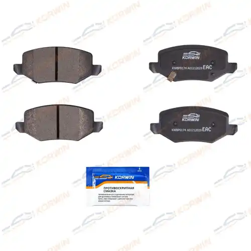 Тормозные колодки дисковые KORWIN KWBP0174