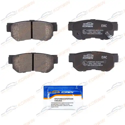 Тормозные колодки дисковые KORWIN KWBP0203