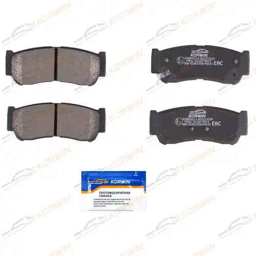 Тормозные колодки дисковые KORWIN KWBP0214