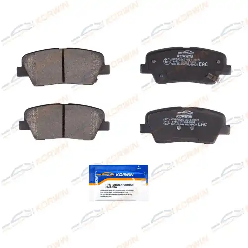 Тормозные колодки дисковые KORWIN KWBP0262
