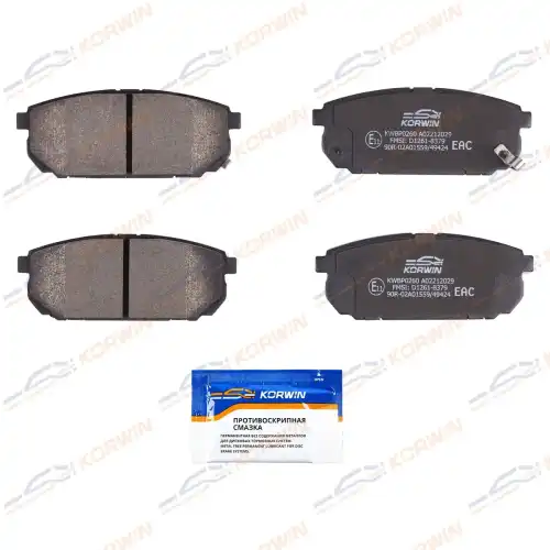 Тормозные колодки дисковые KORWIN KWBP0260