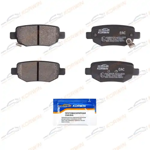 Тормозные колодки дисковые KORWIN KWBP0279