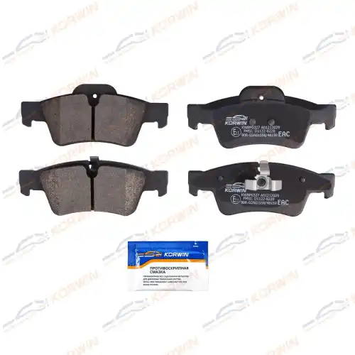 Тормозные колодки дисковые KORWIN KWBP0327