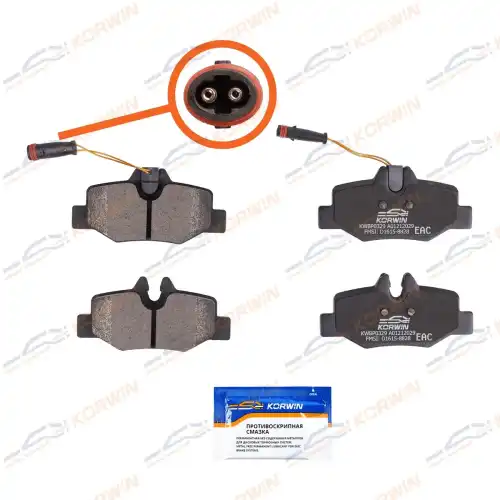 Тормозные колодки дисковые KORWIN KWBP0329