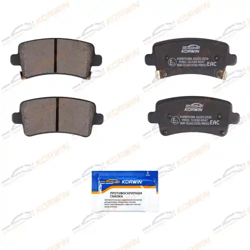 Тормозные колодки дисковые KORWIN KWBP0386