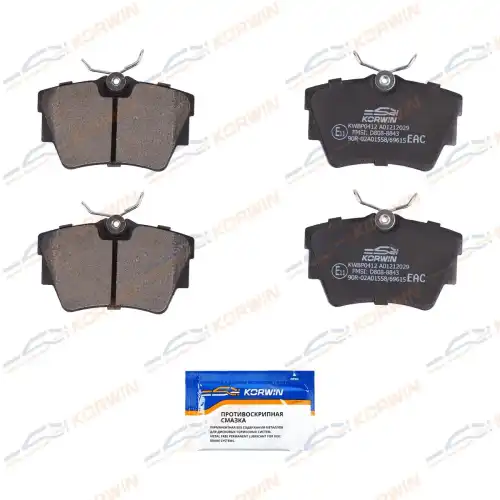 Тормозные колодки дисковые KORWIN KWBP0412