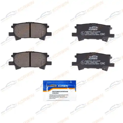 Тормозные колодки дисковые KORWIN KWBP0431