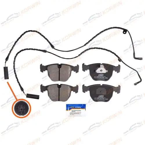 Тормозные колодки дисковые KORWIN KWBP0045