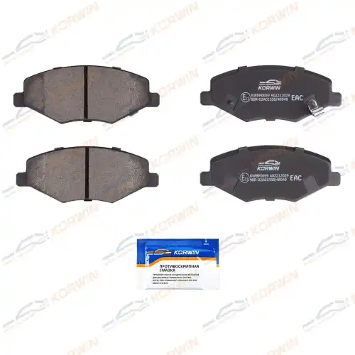 Тормозные колодки дисковые KORWIN KWBP0059