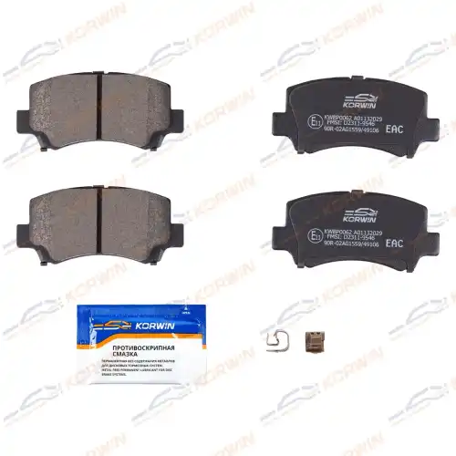 Тормозные колодки дисковые KORWIN KWBP0062