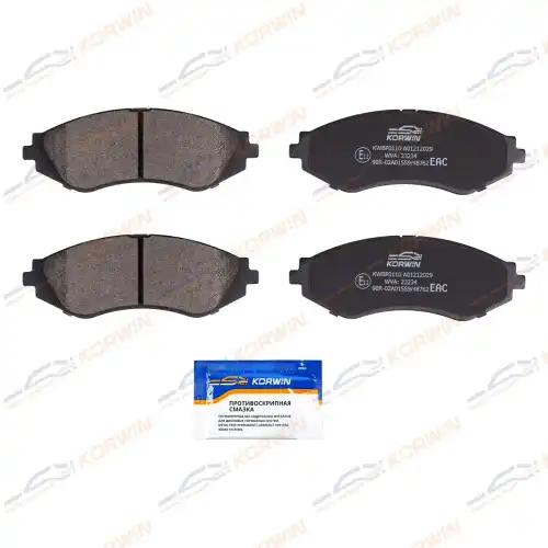 Тормозные колодки дисковые KORWIN KWBP0110