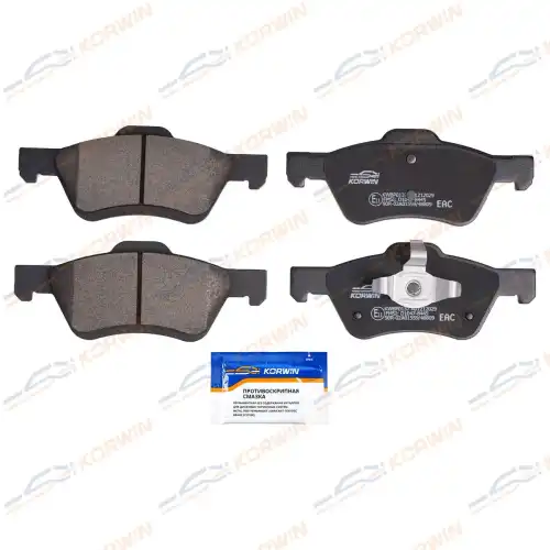 Тормозные колодки дисковые KORWIN KWBP0137