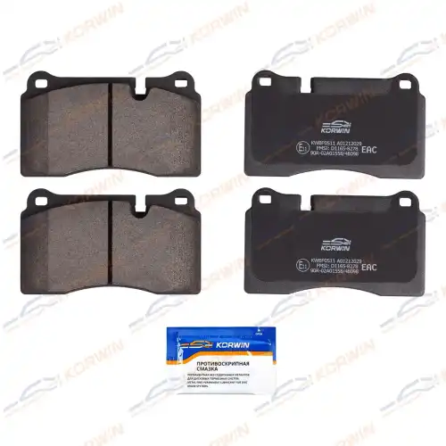 Тормозные колодки дисковые KORWIN KWBP0511