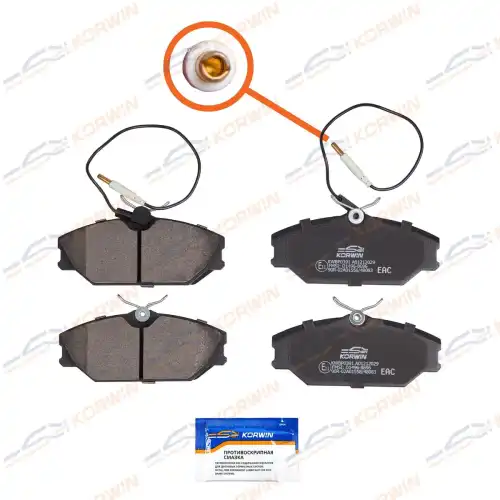Тормозные колодки дисковые KORWIN KWBP0391