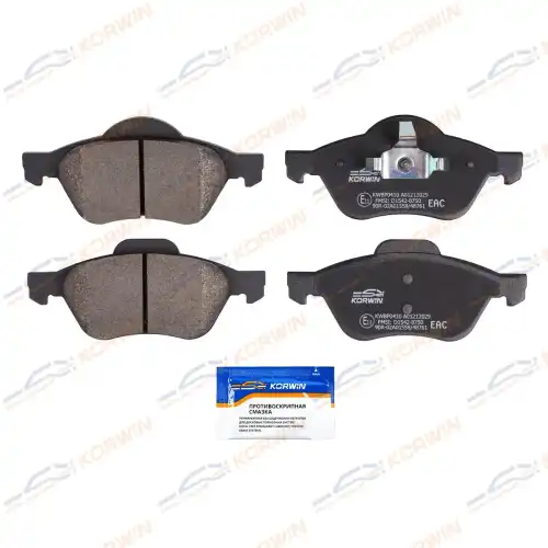 Тормозные колодки дисковые KORWIN KWBP0410