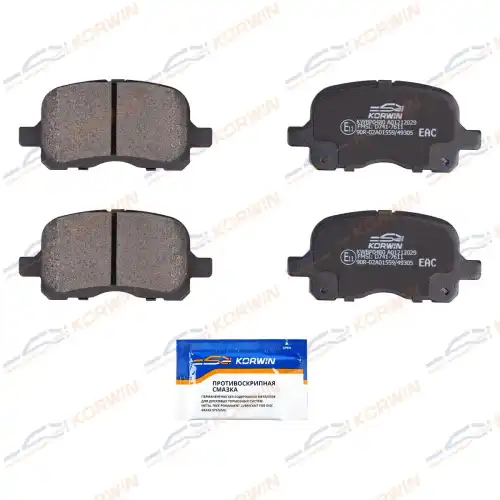 Тормозные колодки дисковые KORWIN KWBP0480