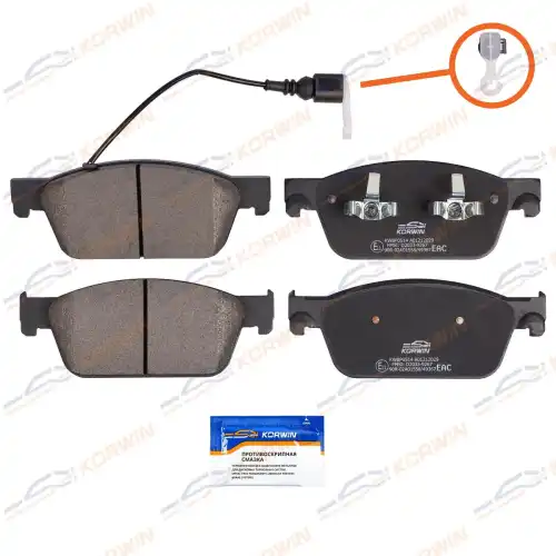 Тормозные колодки дисковые KORWIN KWBP0514