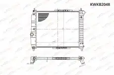 Радиатор системы охлаждения двигателя KORWIN KWKB2048