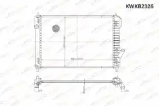 Радиатор системы охлаждения двигателя KORWIN KWKB2326