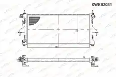Радиатор системы охлаждения двигателя KORWIN KWKB2031