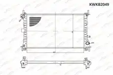 Радиатор системы охлаждения двигателя KORWIN KWKB2049